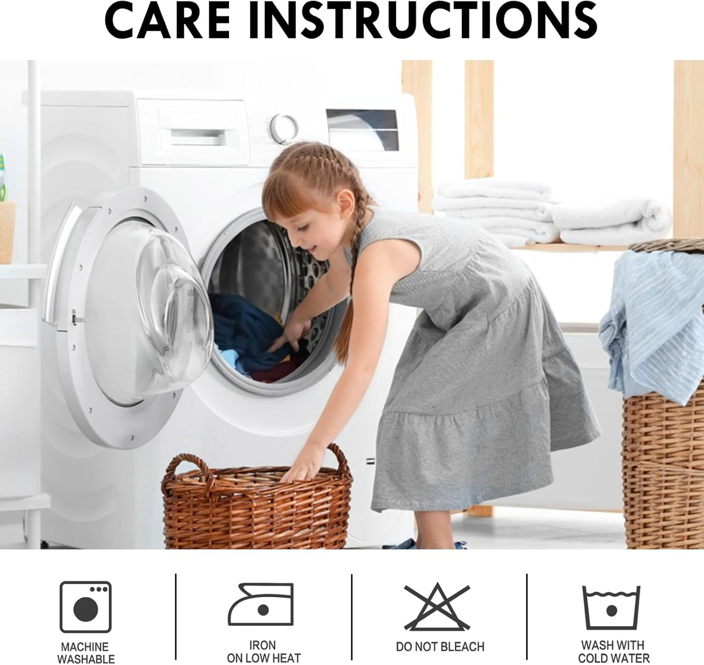 Halloween Blackout Curtains for Bedroom - Thermal Insulated Black Drapes, Room Darkening Rod Pocket Curtains for Living Room, Set of 2 Panels with Tiebacks, 38 X 54 Inches