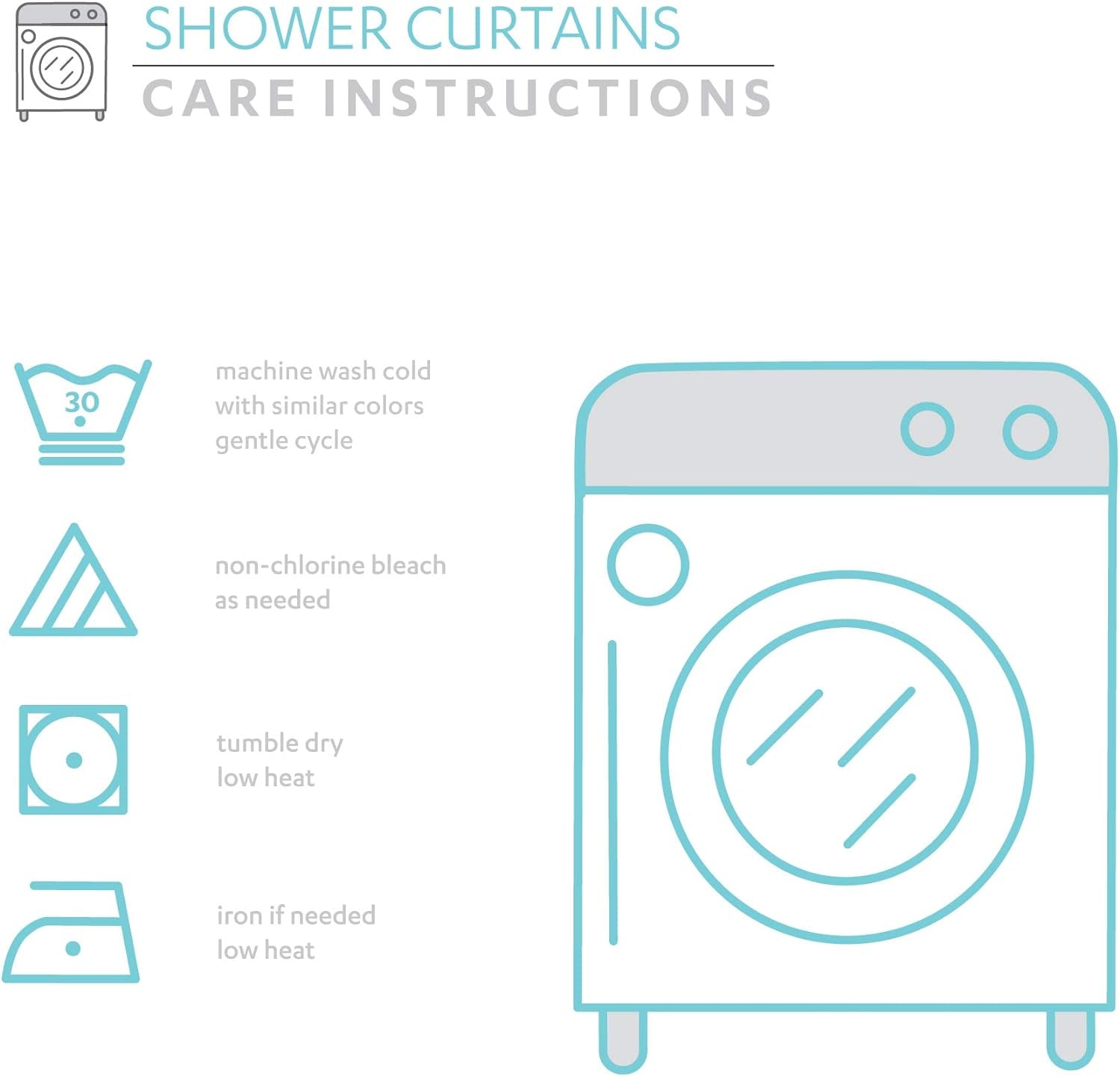 Clara Shower Curtain-Fabric Colorful Boho Paisley Damask Print Design, 72” X 72”, Turquiose & Tangerine